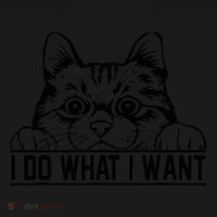 Funny Cat Lovers Retro 70s 80s 90s I Do What I Want Cat Backpack thumb 2