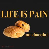 French Chocolatine Life Is Pain Au Chocolat Women's Hoodie thumb 2