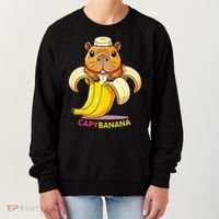 Funny Capybara Lovers Banana Capybanana Women's Sweatshirt thumb 0