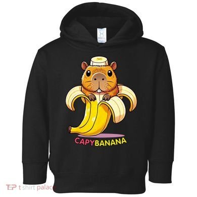 Funny Capybara Lovers Banana Capybanana Toddler Hoodie