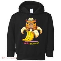 Funny Capybara Lovers Banana Capybanana Toddler Hoodie thumb 0