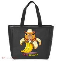 Funny Capybara Lovers Banana Capybanana Tote Bag thumb 0