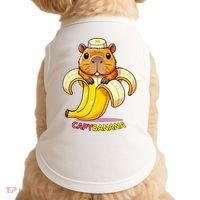 Funny Capybara Lovers Banana Capybanana Doggie Tank thumb 0