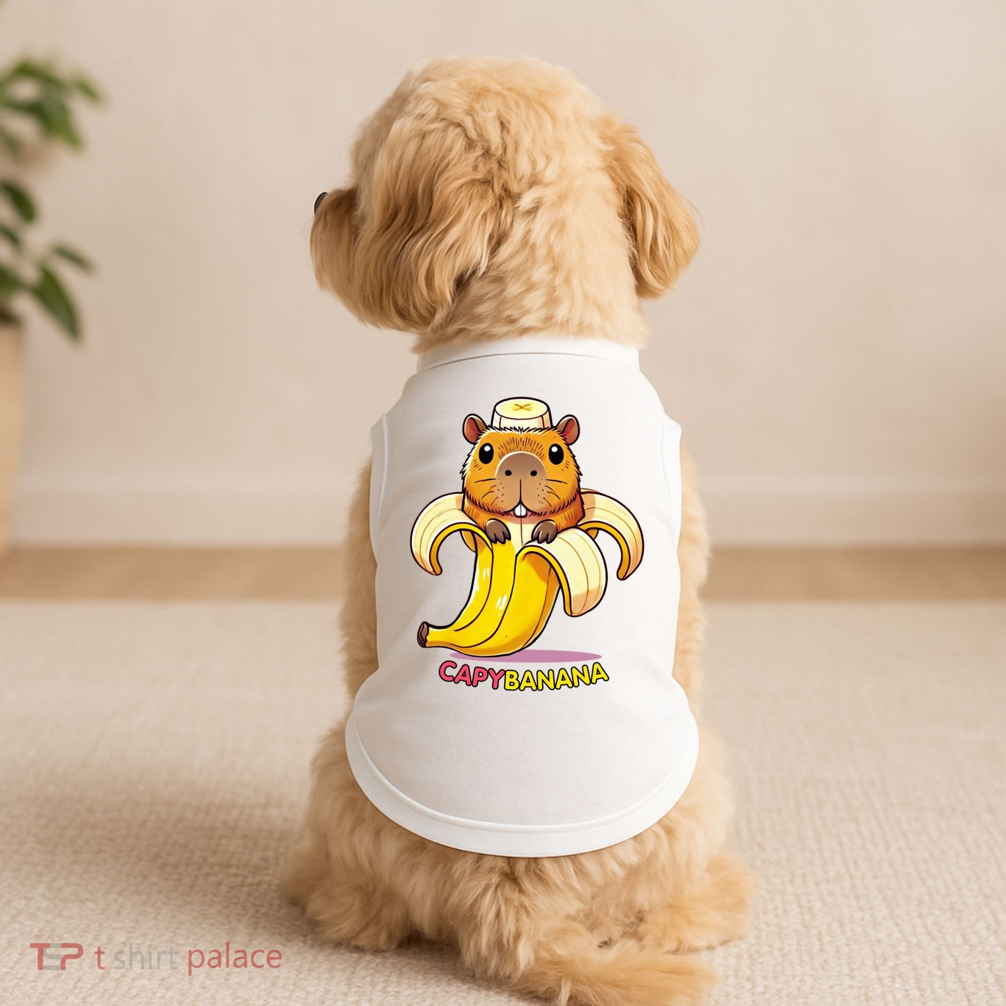 Funny Capybara Lovers Banana Capybanana Doggie Tank