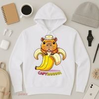 Funny Capybara Lovers Banana Capybanana Hoodie thumb 3