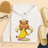 Funny Capybara Lovers Banana Capybanana Hoodie thumb 4