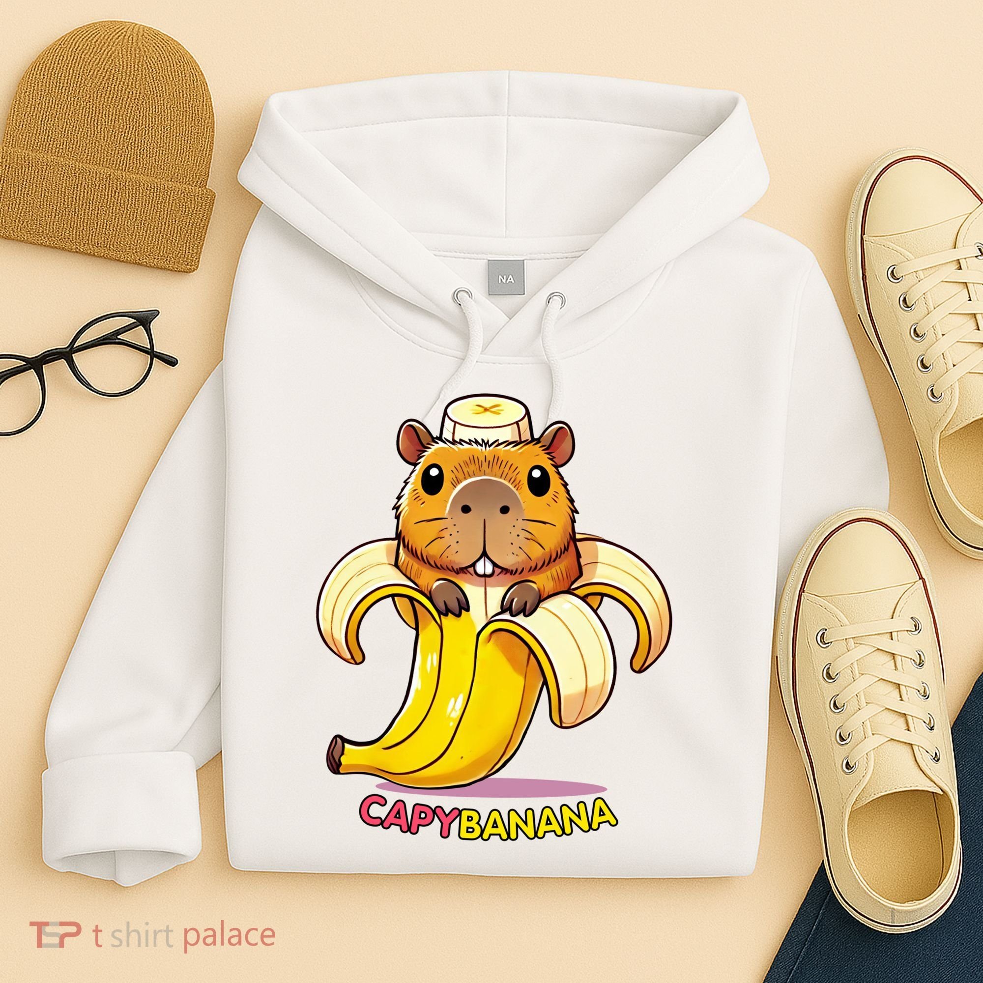 Funny Capybara Lovers Banana Capybanana Hoodie