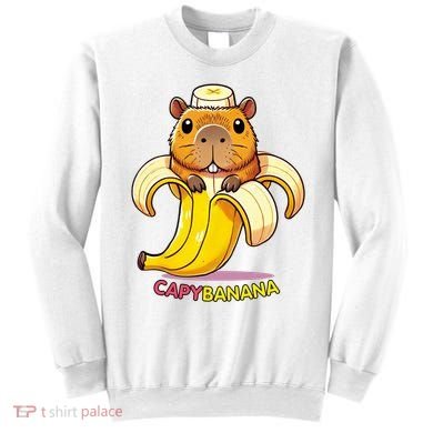 Funny Capybara Lovers Banana Capybanana Sweatshirt