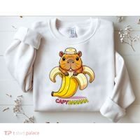 Funny Capybara Lovers Banana Capybanana Sweatshirt thumb 2