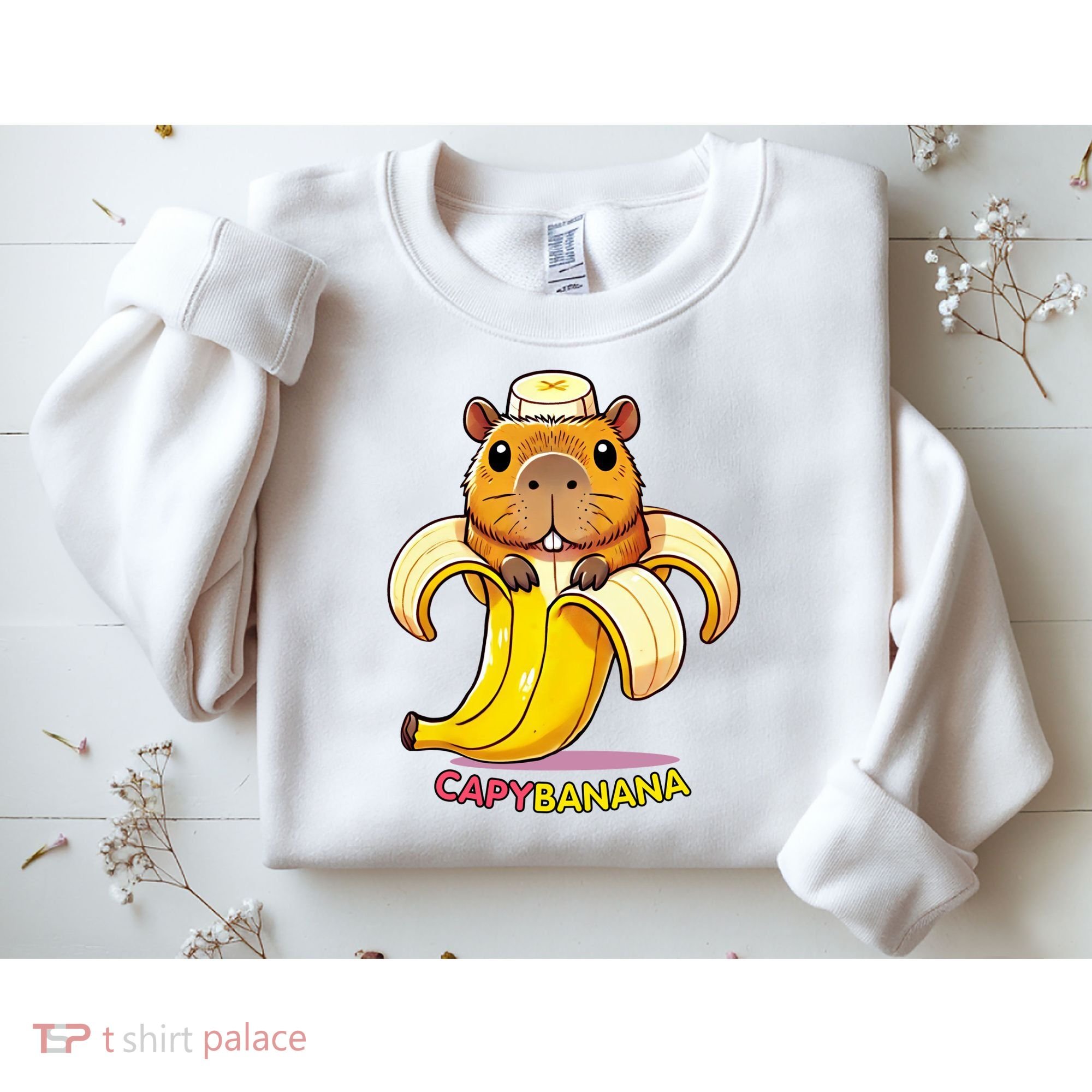 Funny Capybara Lovers Banana Capybanana Sweatshirt