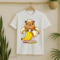 Funny Capybara Lovers Banana Capybanana T-Shirt thumb 2