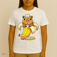 Funny Capybara Lovers Banana Capybanana T-Shirt thumb 4