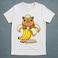 Funny Capybara Lovers Banana Capybanana T-Shirt thumb 5