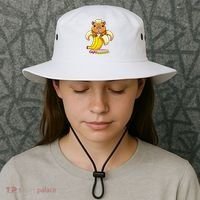 Funny Capybara Lovers Banana Capybanana Bucket Hat thumb 3