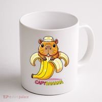 Funny Capybara Lovers Banana Capybanana Coffee Mug thumb 1