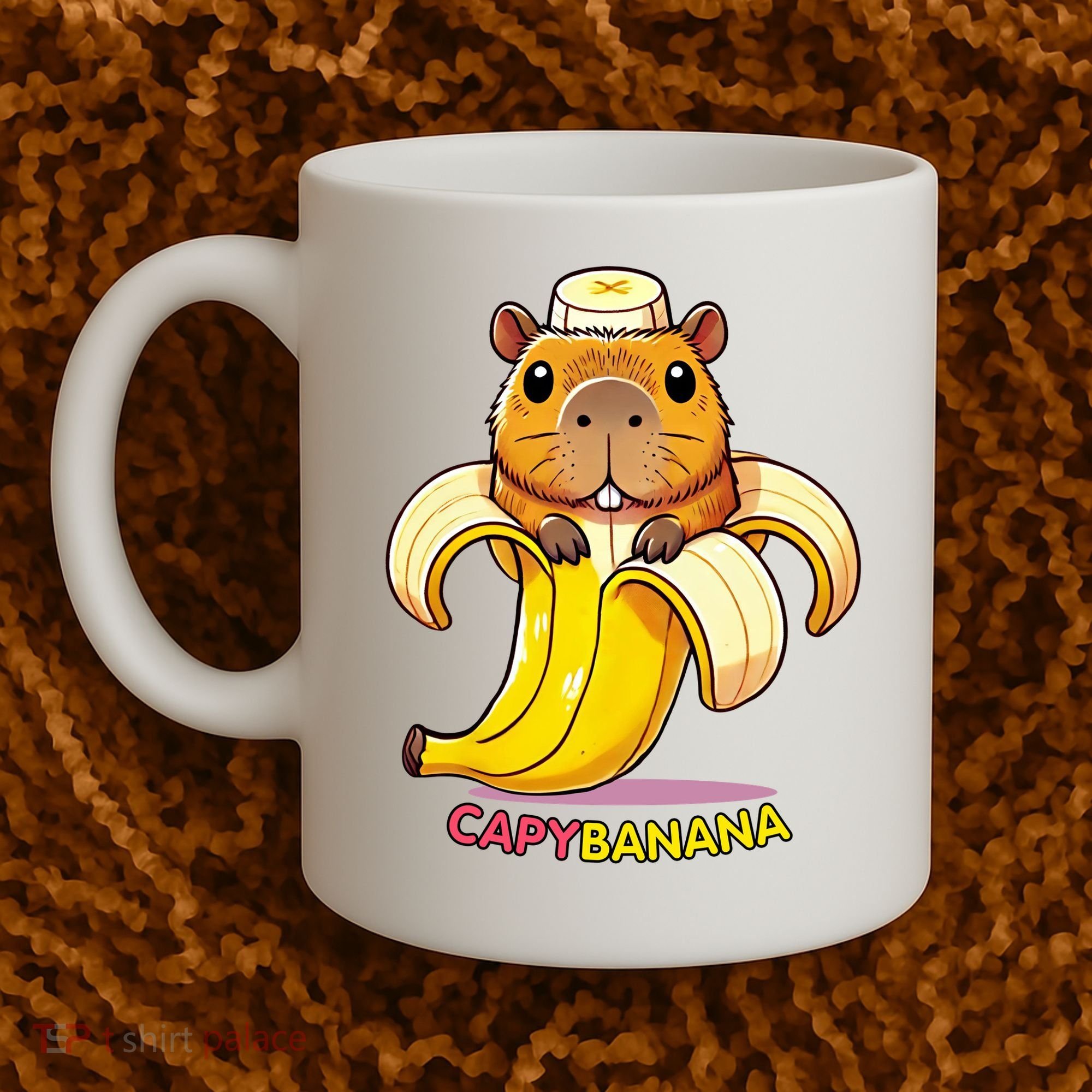 Funny Capybara Lovers Banana Capybanana Coffee Mug