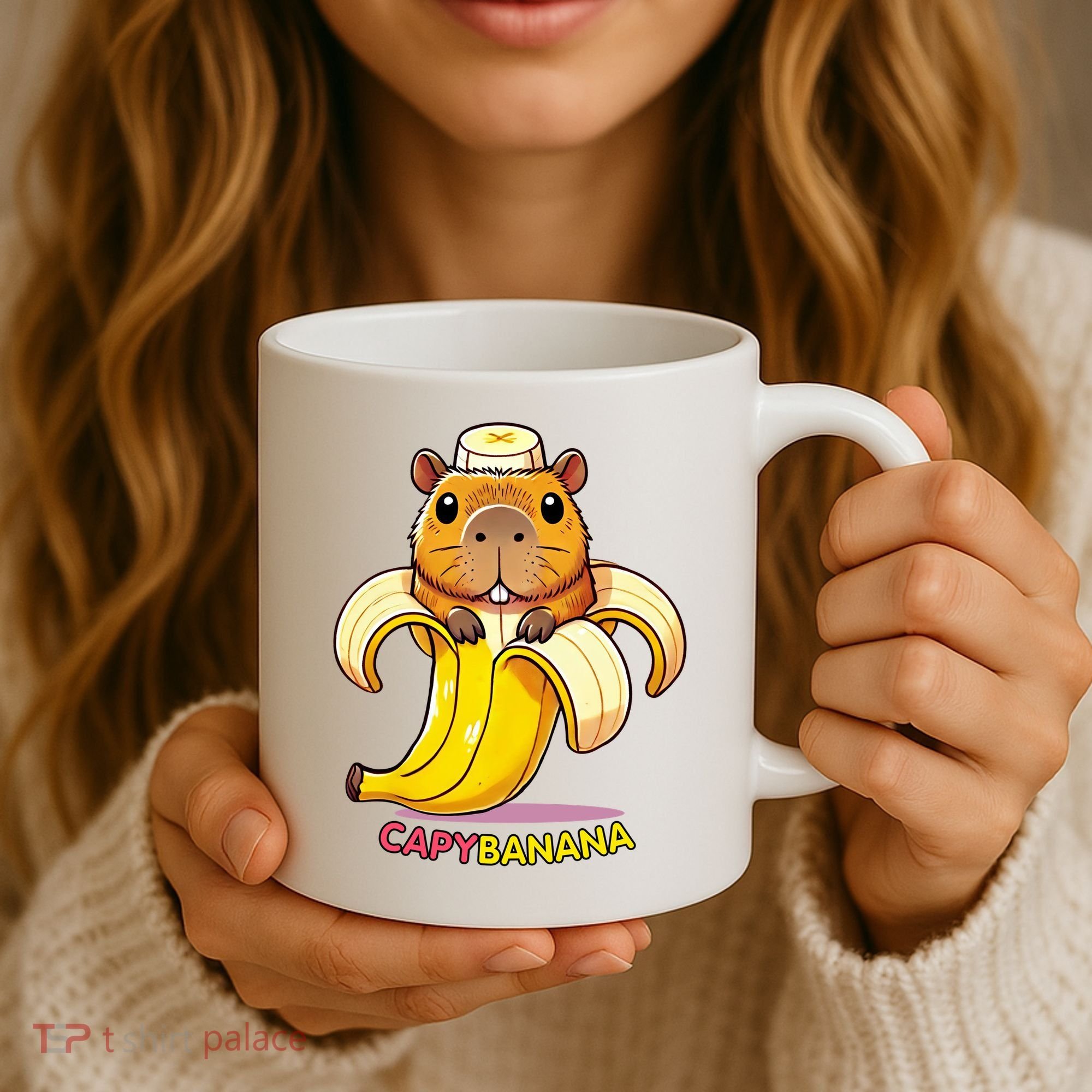 Funny Capybara Lovers Banana Capybanana Coffee Mug