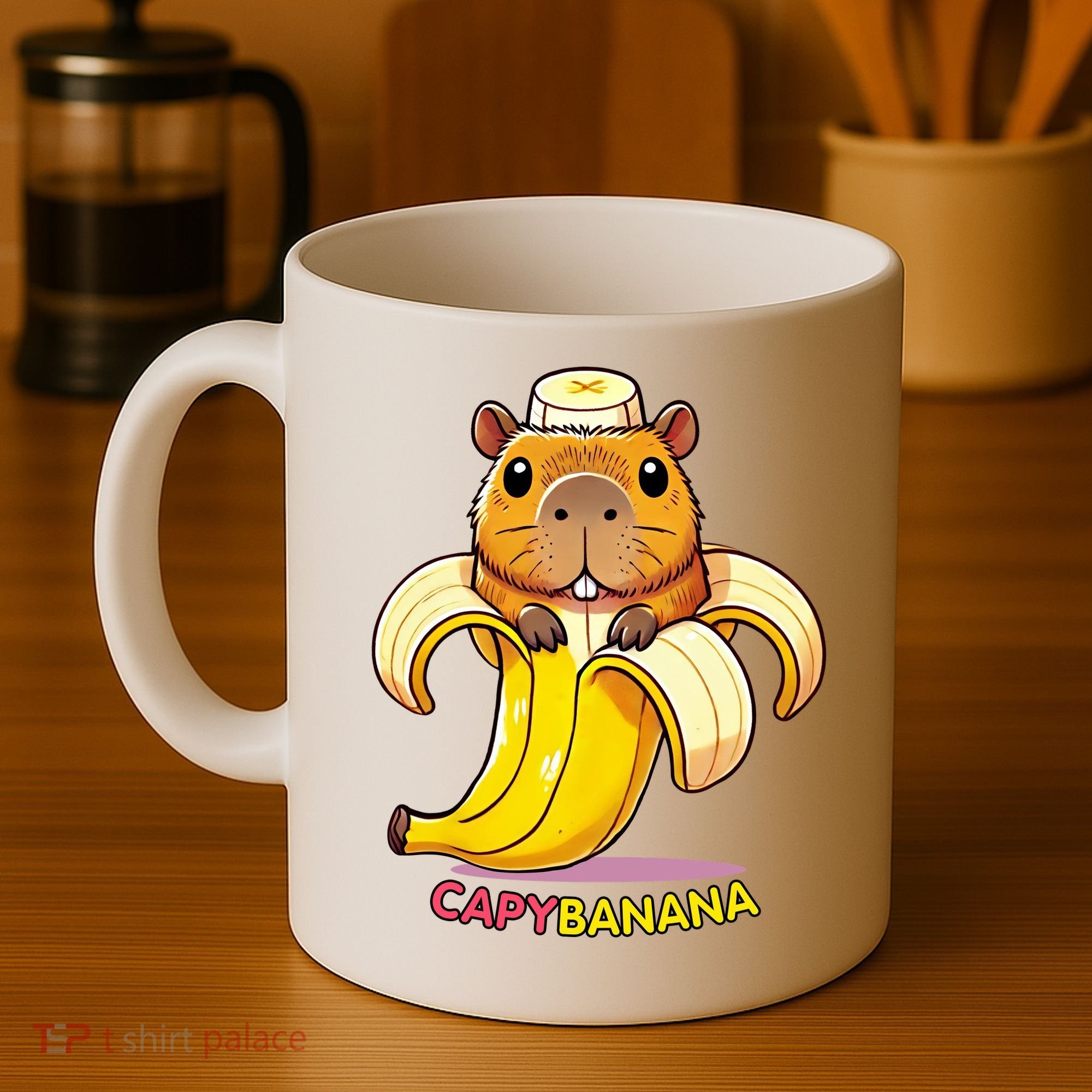 Funny Capybara Lovers Banana Capybanana Coffee Mug