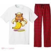 Funny Capybara Lovers Banana Capybanana Pajama Set thumb 0