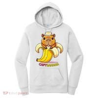 Funny Capybara Lovers Banana Capybanana Women's Hoodie thumb 0