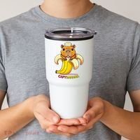 Funny Capybara Lovers Banana Capybanana Tumbler thumb 2