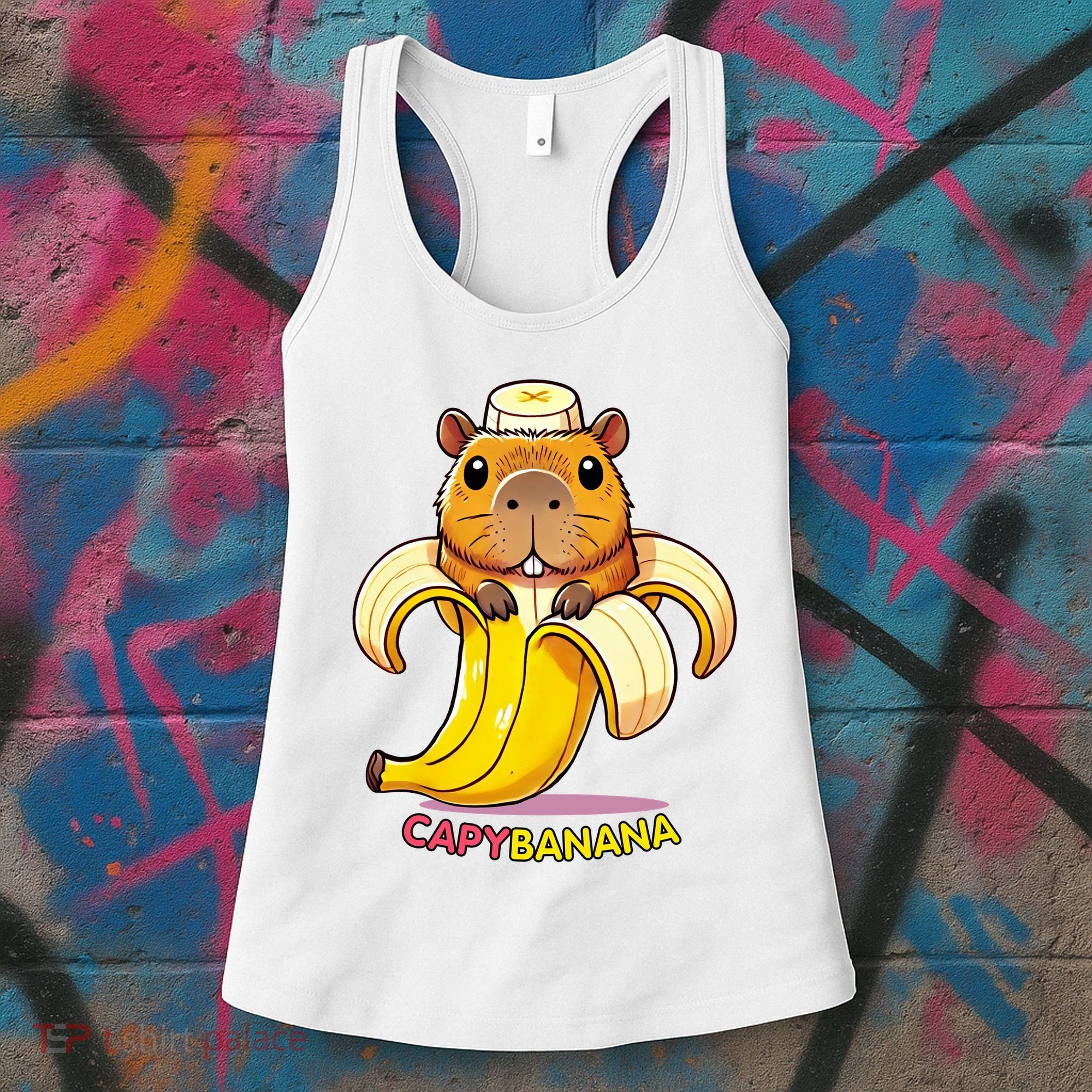 Funny Capybara Lovers Banana Capybanana Women's Tank Top