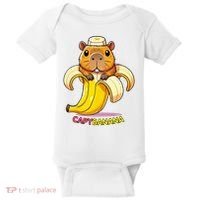 Funny Capybara Lovers Banana Capybanana Baby Bodysuit thumb 0