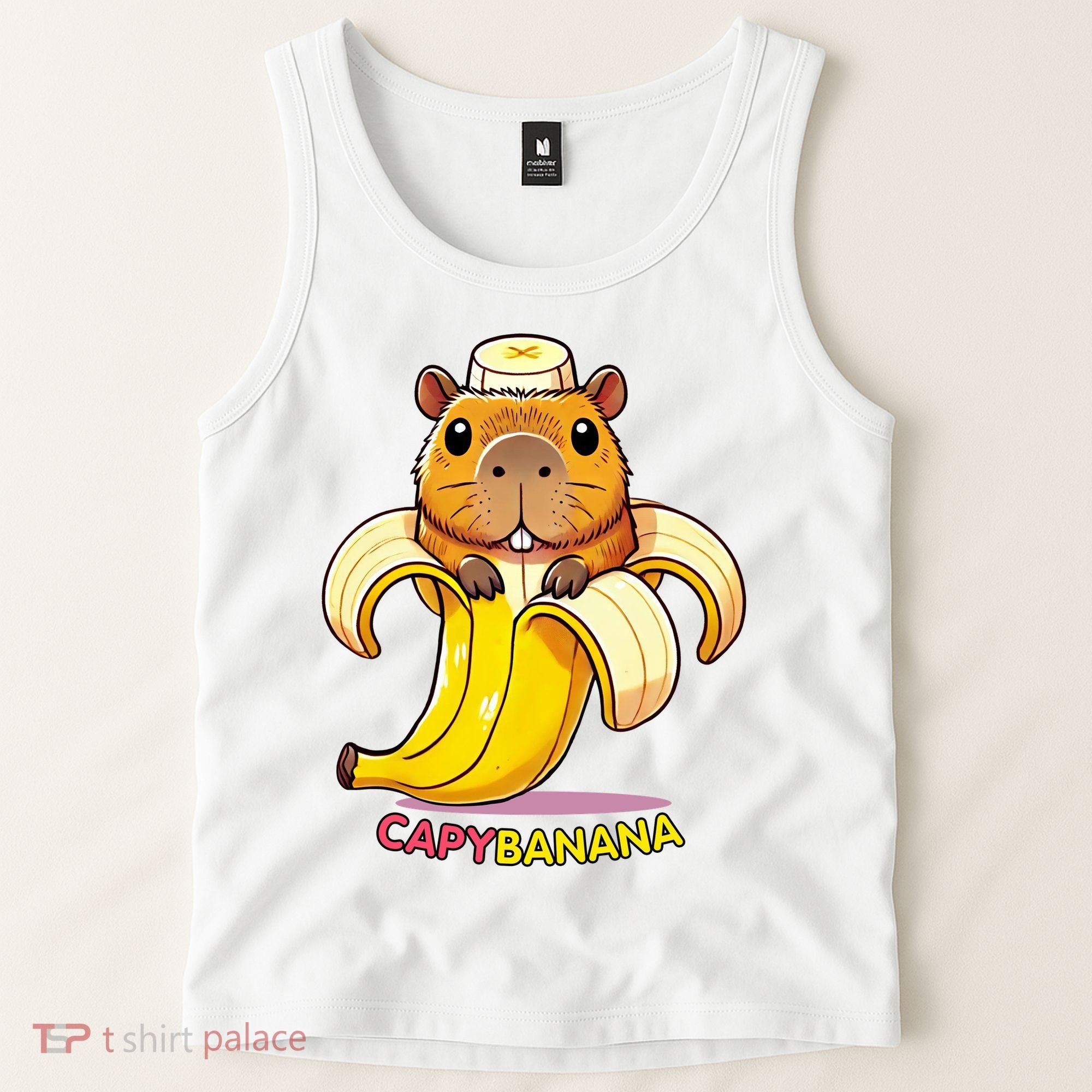 Funny Capybara Lovers Banana Capybanana Tank Top