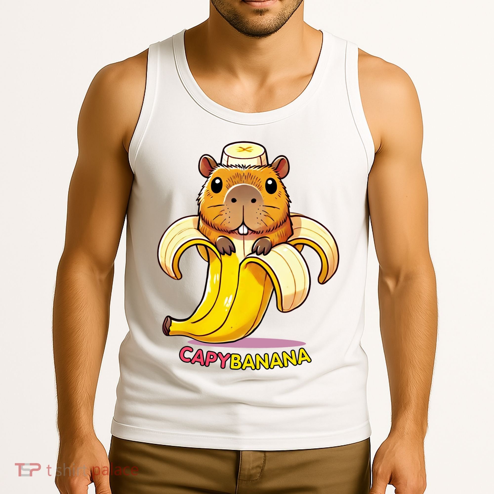 Funny Capybara Lovers Banana Capybanana Tank Top