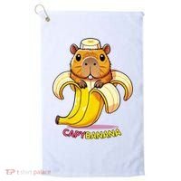 Funny Capybara Lovers Banana Capybanana Golf Towel thumb 0