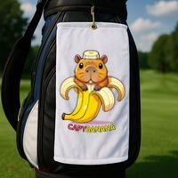 Funny Capybara Lovers Banana Capybanana Golf Towel thumb 2