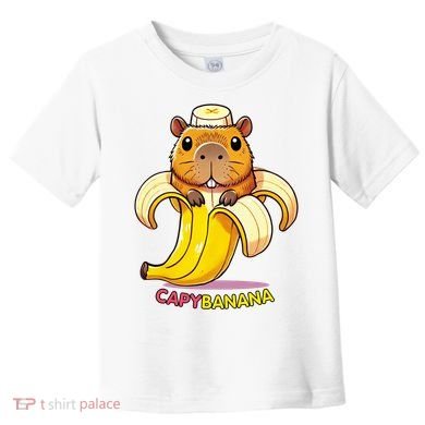 Funny Capybara Lovers Banana Capybanana Toddler T-Shirt