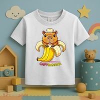 Funny Capybara Lovers Banana Capybanana Toddler T-Shirt thumb 3