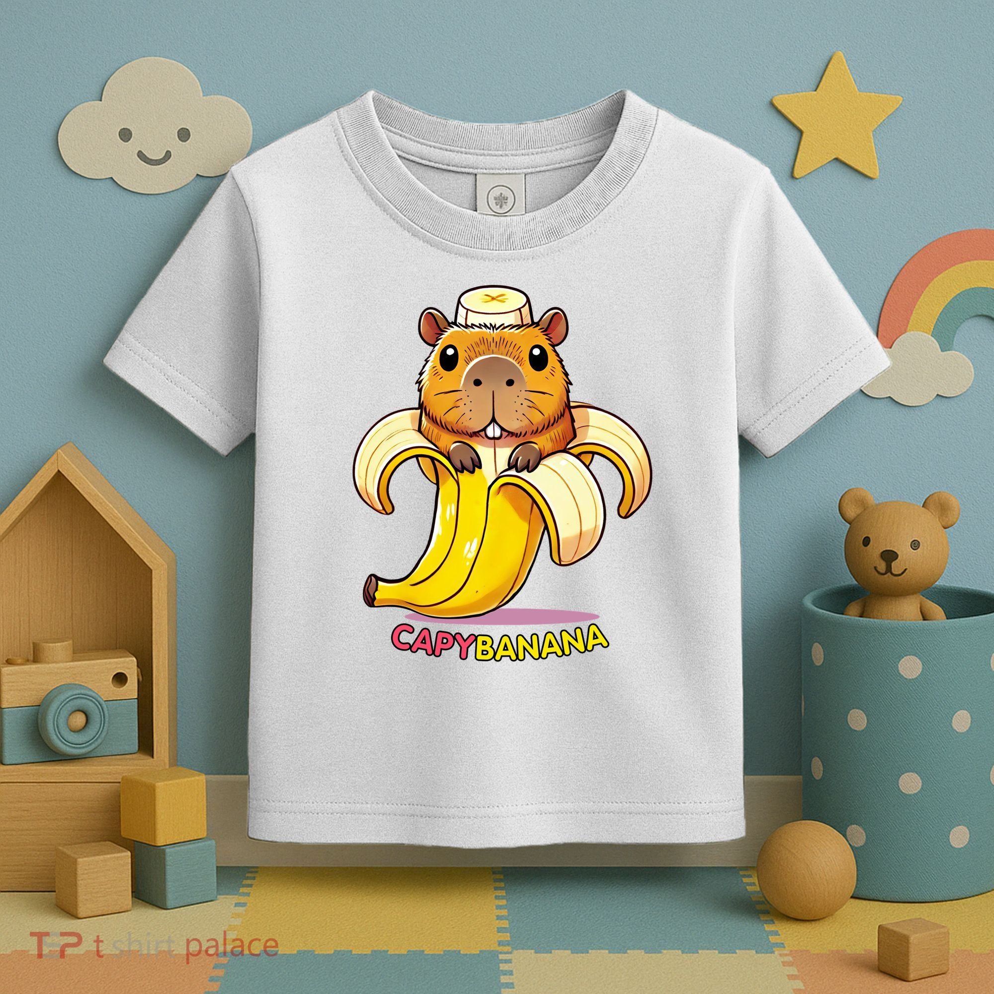 Funny Capybara Lovers Banana Capybanana Toddler T-Shirt
