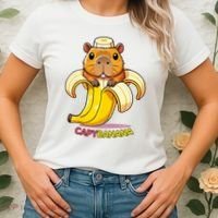 Funny Capybara Lovers Banana Capybanana Women's T-Shirt thumb 2