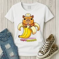 Funny Capybara Lovers Banana Capybanana Women's T-Shirt thumb 3
