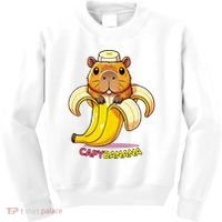 Funny Capybara Lovers Banana Capybanana Kids Sweatshirt thumb 0