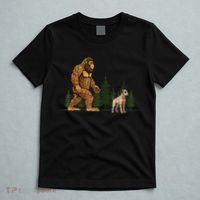 Funny Catahoula Leopard Bigfoot Dog Walking Dog Mom Dad T-Shirt thumb 5
