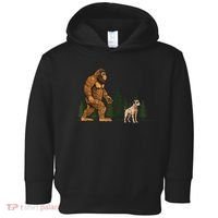 Funny Catahoula Leopard Bigfoot Dog Walking Dog Mom Dad Toddler Hoodie thumb 0
