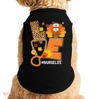 Funny Cute Love Thanksgiving #Nurse Life Doggie Tank thumb 0