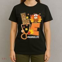 Funny Cute Love Thanksgiving #Nurse Life T-Shirt thumb 4