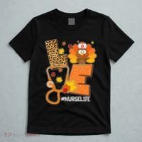 Funny Cute Love Thanksgiving #Nurse Life T-Shirt thumb 5