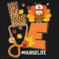 Funny Cute Love Thanksgiving #Nurse Life Women's Hoodie thumb 2