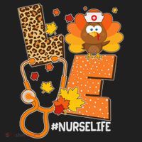 Funny Cute Love Thanksgiving #Nurse Life Hat thumb 2