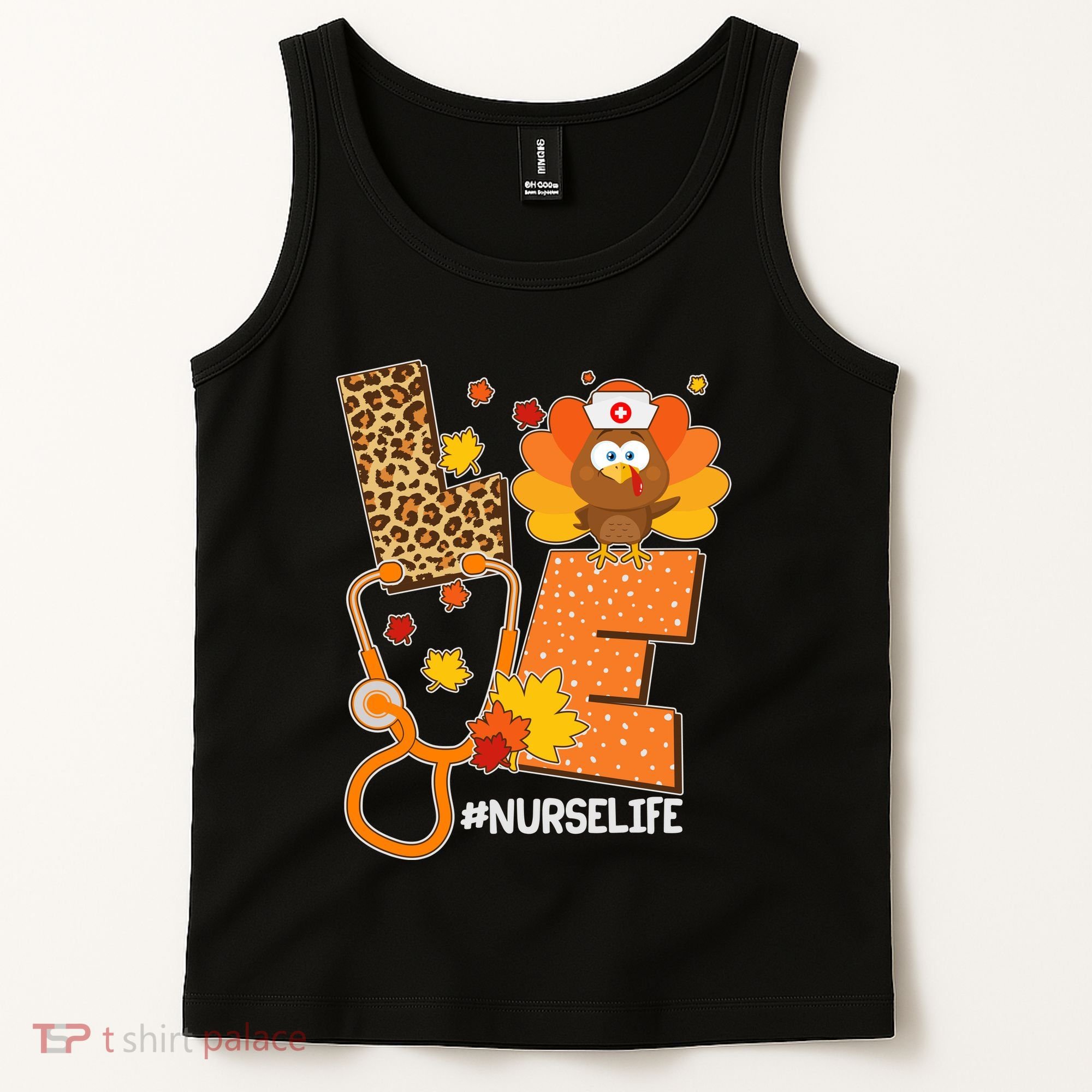 Funny Cute Love Thanksgiving #Nurse Life Tank Top