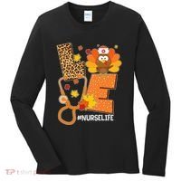 Funny Cute Love Thanksgiving #Nurse Life Women's Long Sleeve Shirt thumb 0