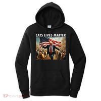 Funny Cat Lives Matter Pres Election 2024 Cats Dogs Pets Gift Women's Hoodie thumb 0