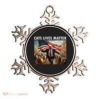 Funny Cat Lives Matter Pres Election 2024 Cats Dogs Pets Gift Ornament thumb 0