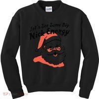 Funny Christmas LetS See Some Big Nick Energy Kids Sweatshirt thumb 0