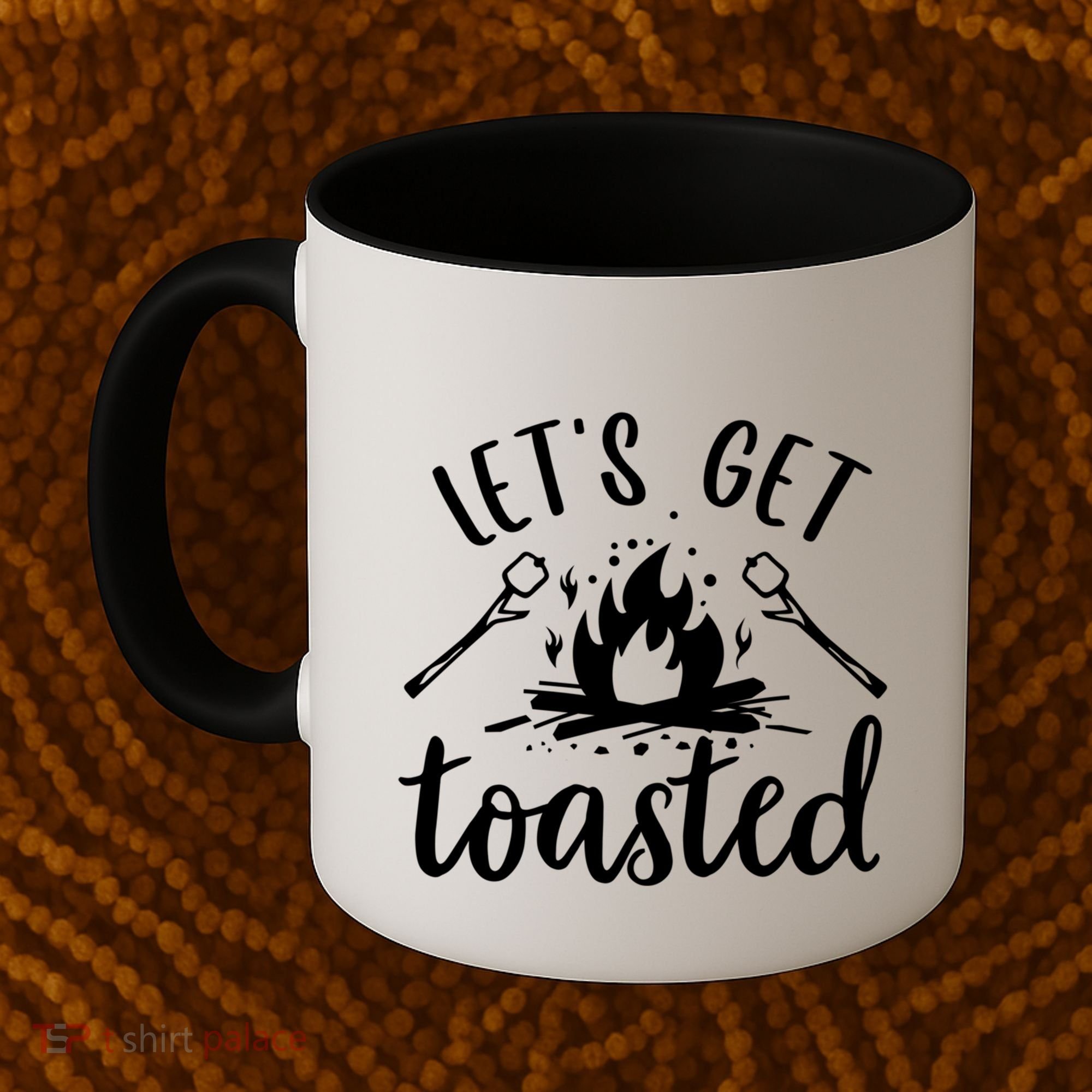 Funny Camping LetS Get Toasted Cool Campers Gift Coffee Mug